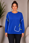 SAKS MAVİSİ NEON SWEAT 