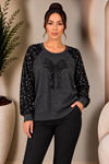 PULLU KELEBEK SWEAT